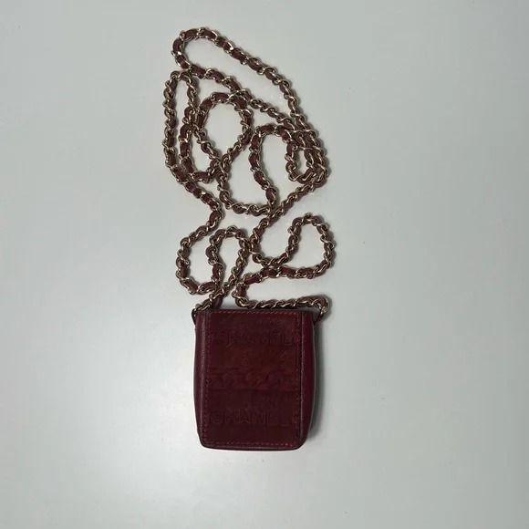 Chanel CC Logo Pony Hair Crossbody Cigarette Holder Case Bag Purse - Picture 6 of 13